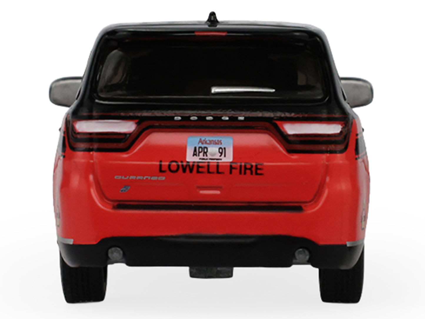 GreenLight 2019 Dodge Durango "Lowell Arkansas Fire Department" Red and Black with Stripes "Fire & Rescue" Series #5 1/64 Diecast Model Car by <h2>2019 Greenlight</h2> <p>High-quality perfect for coll