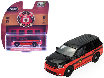 GreenLight 2019 Dodge Durango "Lowell Arkansas Fire Department" Red and Black with Stripes "Fire & Rescue" Series #5 1/64 Diecast Model Car by <h2>2019 Greenlight</h2> <p>High-quality perfect for coll