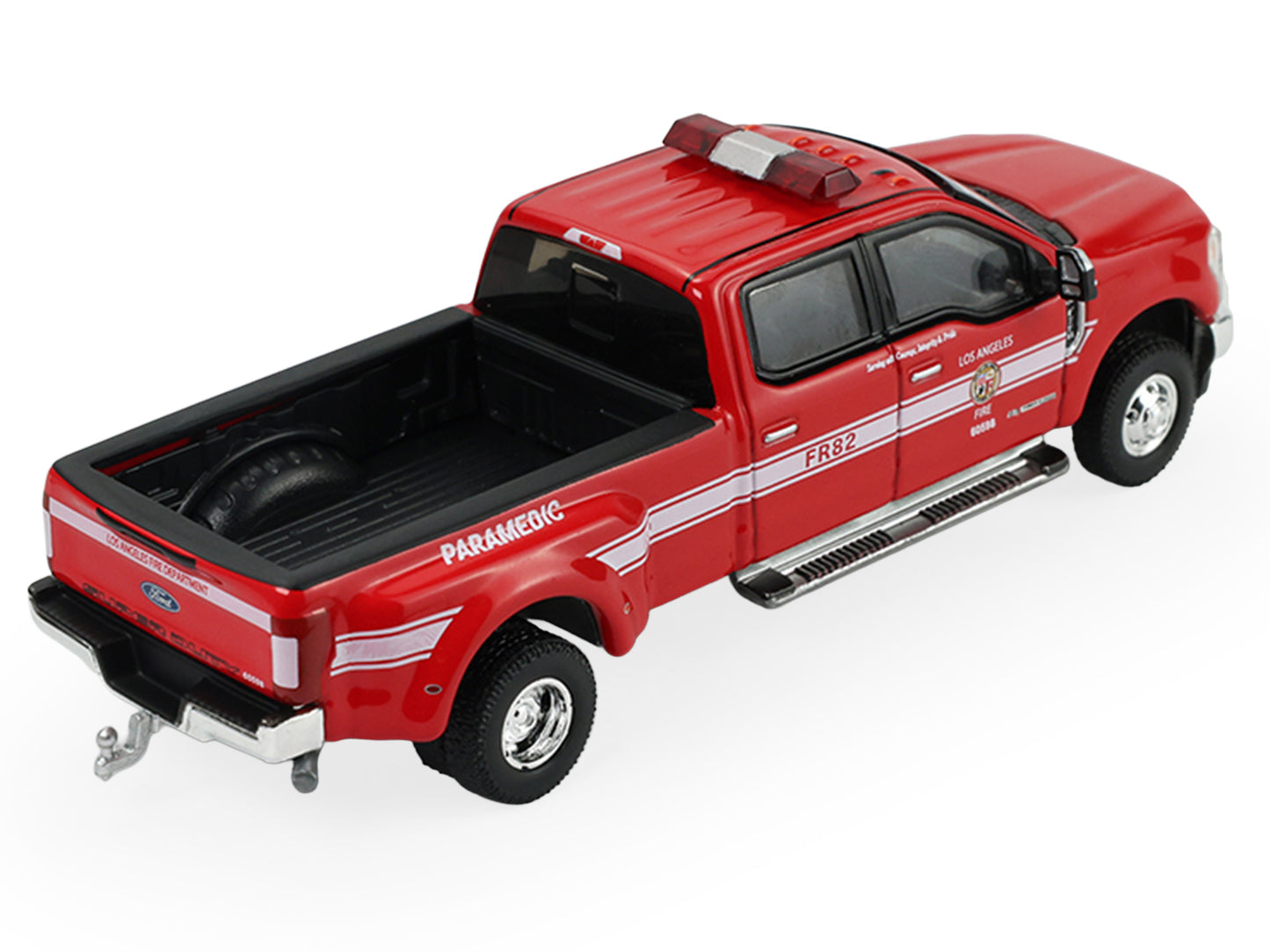 GreenLight 2018 Ford F-350 Pickup Truck "Los Angeles Fire Department" Red with White Stripes "Fire & Rescue" Series #5 1/64 Diecast Model Car by <h2>2018 Greenlight</h2> <p>High-quality perfect for co