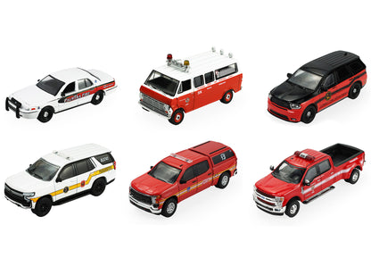 GreenLight "Fire & Rescue" Series #5 Set of 6 Cars 1/64 Diecast Model by <h2>"Fire Greenlight</h2> <p>High-quality car perfect for collectors and enthusiasts. Features detailed interior exterior craft