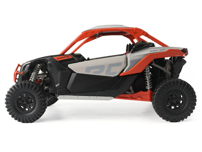 Can-Am Maverick X3 X RC Turbo RR Chalk Gray and Orange 1/12 T&y Diecast Model by BRP Models
