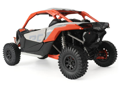 Can-Am Maverick X3 X RC Turbo RR Chalk Gray and Orange 1/12 T&y Diecast Model by BRP Models