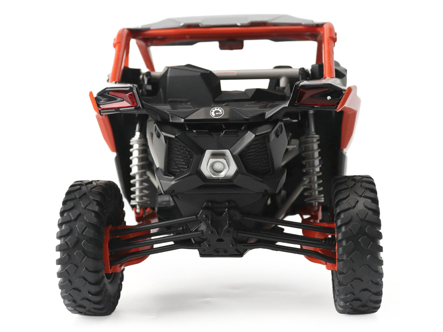 Can-Am Maverick X3 X RC Turbo RR Chalk Gray and Orange 1/12 T&y Diecast Model by BRP Models