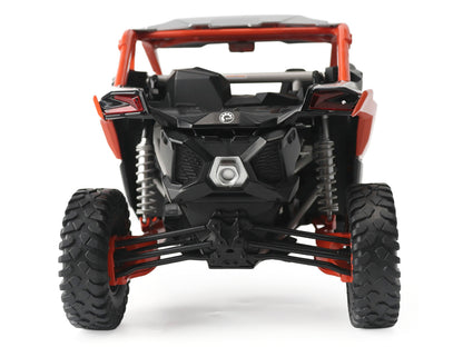 Can-Am Maverick X3 X RC Turbo RR Chalk Gray and Orange 1/12 T&y Diecast Model by BRP Models
