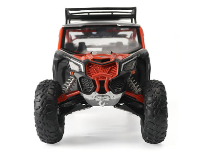 Can-Am Maverick X3 X RS Turbo RR with Roof Rack Chalk Gray and Orange 1/12 T&y Diecast Model by BRP Models