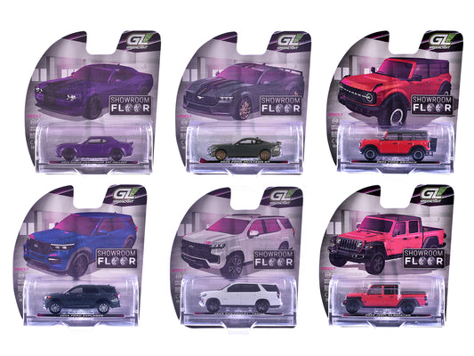 "Showroom Floor" Series 7 Set of 6 Cars 1/64 T&y Diecast Model Cars by Greenlight
