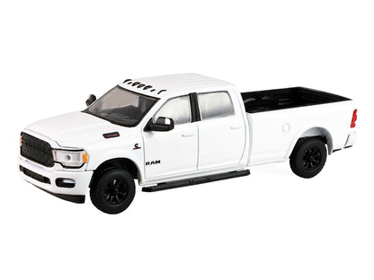 2023 Ram 2500 Bighorn Pickup Truck White 8 1/64 Diecast Model - Greenlight