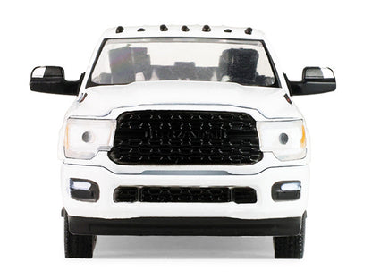 2023 Ram 2500 Bighorn Pickup Truck White 8 1/64 Diecast Model - Greenlight