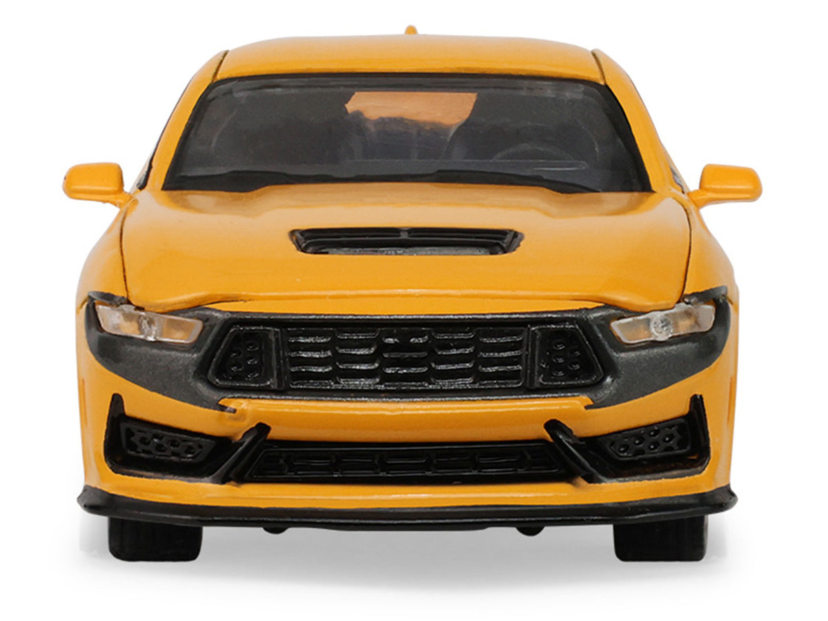2024 Ford Mustang Dark Horse Yellow Splash 1/64 Diecast Model Car - Greenlight
