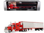 Peterbilt 589 with 78" Mid-Roof Sleeper and 53' Utility Trailer with Reefer "Blackjack Express LLC" Red "Big Rigs" Series II #6 1/64 Diecast Model by DCP/First Gear