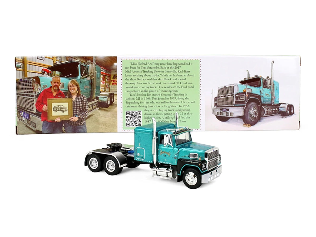 Ford LTL 9000 48Red's Favorites - Tom Sercombe Turquoise Metallic 1/64 Diecast