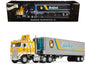 Kenworth K100 COE Flat Top 40' Vintage Trailer Reefer Brakebush Yellow Grpahics