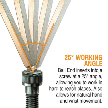 Bondhus ColorGuard Plated Balldriver Metric Ball End HEX L-Key Set (9 Piece)
