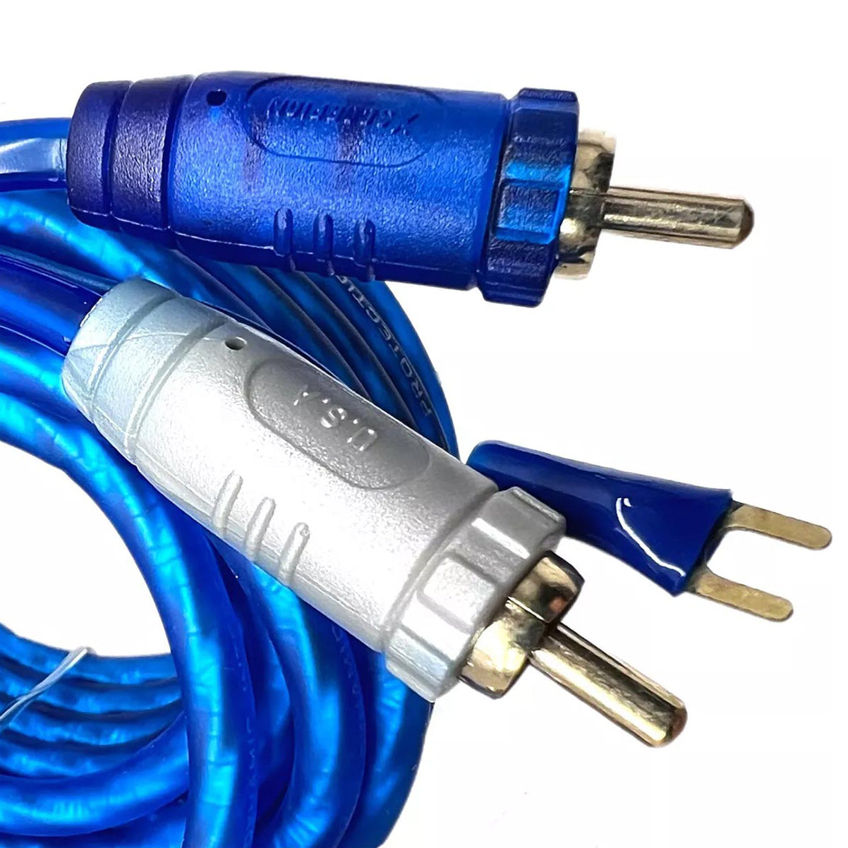 XScorpion 6-Foot Right Angle Triple Shielded RCA Cable with Remote Wire