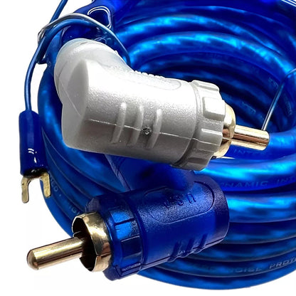 XScorpion 6-Foot Right Angle Triple Shielded RCA Cable with Remote Wire