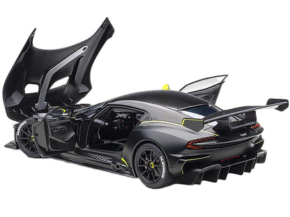 Aston Martin Vulcan Matt Black with Lime Green Stripes 1/18 Model Car by Autoart <h2>Aston Autoart</h2> <p>High-quality diecast perfect for collectors and enthusiasts. Features detailed interior exter