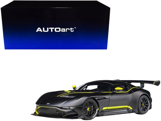 Aston Martin Vulcan Matt Black with Lime Green Stripes 1/18 Model Car by Autoart <h2>Aston Autoart</h2> <p>High-quality diecast perfect for collectors and enthusiasts. Features detailed interior exter