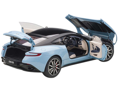 Aston Martin DB11 Q Frosted Glas Blue with Black Top 1/18 Model Car by Autoart <h2>Aston Autoart</h2> <p>High-quality diecast perfect for collectors and enthusiasts. Features detailed interior exterio
