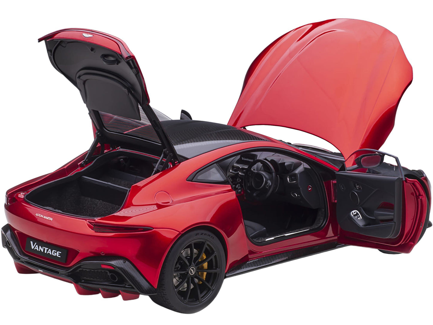 2019 Aston Martin Vantage RHD (Right Hand Drive) Hyper Red Metallic with Carbon Top 1/18 Model Car by Autoart <h2>2019 Autoart</h2> <p>High-quality diecast perfect for collectors and enthusiasts. Feat