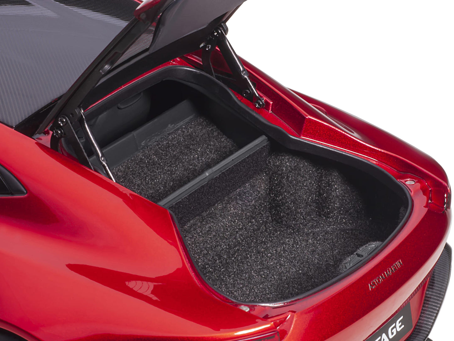 2019 Aston Martin Vantage RHD (Right Hand Drive) Hyper Red Metallic with Carbon Top 1/18 Model Car by Autoart <h2>2019 Autoart</h2> <p>High-quality diecast perfect for collectors and enthusiasts. Feat