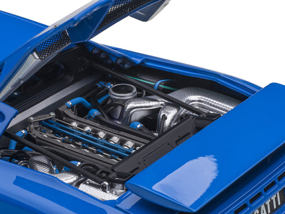 Bugatti EB110 SS Super Sport French Racing Blue with Silver Wheels 1/18 Model Car by Autoart <h2>Bugatti Autoart</h2> <p>High-quality diecast perfect for collectors and enthusiasts. Features detailed