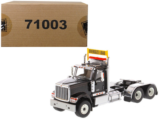 International HX520 Day Cab Tandem Tractor Black 1/50 T&y Diecast Model by T&y Diecast Masters