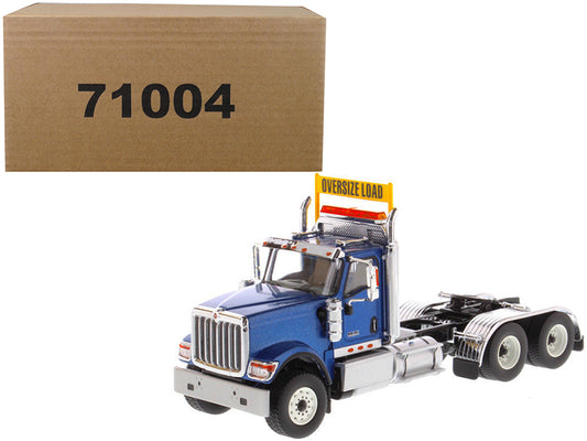 International HX520 Day Cab Tandem Tractor Blue 1/50 T&y Diecast Model by T&y Diecast Masters