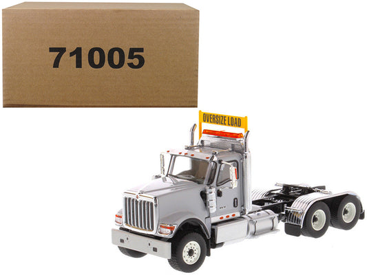 International HX520 Day Cab Tandem Tractor Light Grey 1/50 T&y Diecast Model by T&y Diecast Masters