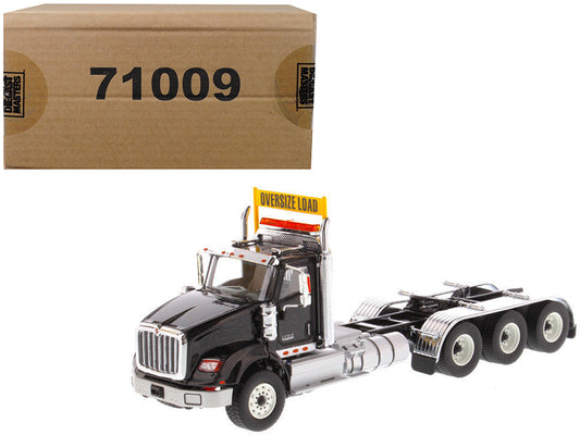 International HX620 Day Cab Tridem Tractor Black 1/50 T&y Diecast Model by T&y Diecast Masters