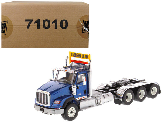 International HX620 Day Cab Tridem Tractor Blue 1/50 T&y Diecast Model by T&y Diecast Masters