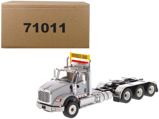 International HX620 Day Cab Tridem Tractor Light Grey 1/50 T&y Diecast Model by T&y Diecast Masters