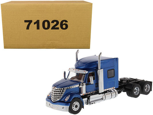 International LoneStar Sleeper Cab Truck Tractor Blue 1/50 T&y Diecast Model by T&y Diecast Masters