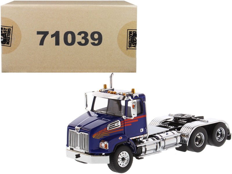 Western Star 4700 SB Tandem Day Cab Tractor Blue 1/50 Diecast Model by Masters <h2>Western Masters</h2> <p>High-quality car perfect for collectors and enthusiasts. Features detailed interior exterior