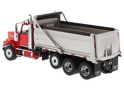 Western Star 4900 SF Dump Truck Red and Silver 1/50 Diecast Model by Masters <h2>Western Masters</h2> <p>High-quality car perfect for collectors enthusiasts. Features detailed interior exterior crafts