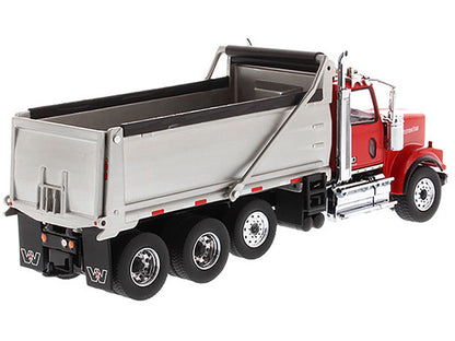 Western Star 4900 SF Dump Truck Red and Silver 1/50 Diecast Model by Masters <h2>Western Masters</h2> <p>High-quality car perfect for collectors enthusiasts. Features detailed interior exterior crafts