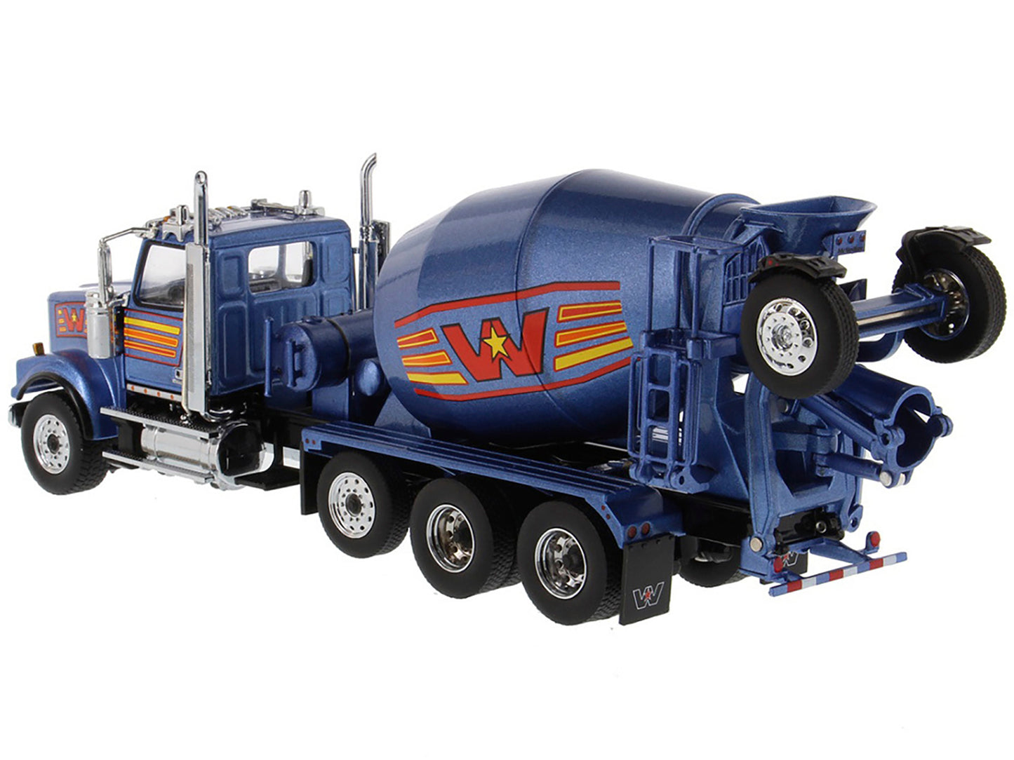 Western Star 4900 with Bridgemaster McNeilus Mixer Blue Metallic "Transport Series" 1/50 Diecast Model by Masters <h2>Western Masters</h2> <p>High-quality car perfect for collectors and enthusiasts. F