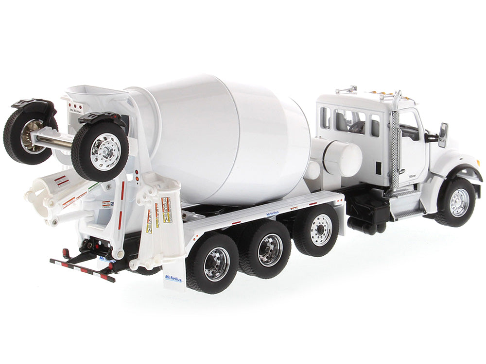 Kenworth T880 SFFA with McNeilus Bridgemaster Concrete Mixer White "Transport Series" 1/50 T&y Diecast Model by T&y Diecast Masters