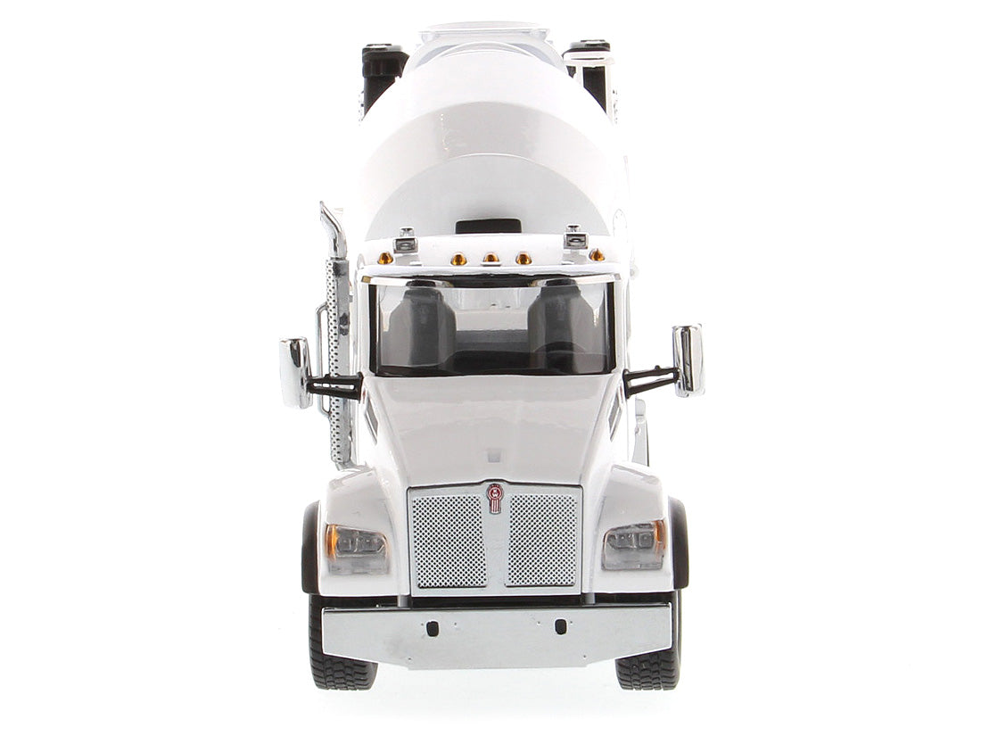 Kenworth T880 SFFA with McNeilus Bridgemaster Concrete Mixer White "Transport Series" 1/50 T&y Diecast Model by T&y Diecast Masters