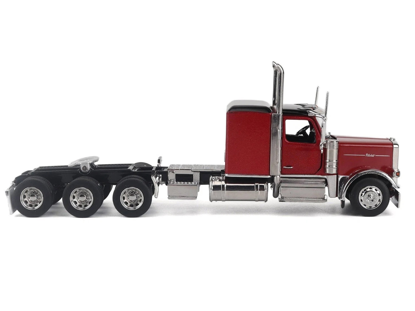 Peterbilt 589 Tridem-Axle Legendary Package Truck Tractor with 58" Sleeper Legendary Red "Transport Series" 1/64 T&y Diecast Model by T&y Diecast Masters