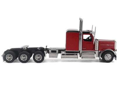 Peterbilt 589 Tridem-Axle Legendary Package Truck Tractor with 58" Sleeper Legendary Red "Transport Series" 1/64 T&y Diecast Model by T&y Diecast Masters