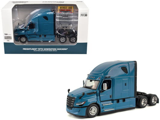 2025 Freightliner Cascadia Gen-5 Sleeper Cab Truck Tractor Signature Blue "Transport Series" 1/64 T&y Diecast Model by T&y Diecast Masters
