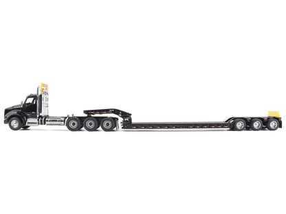 Kenworth T880 SBFA Tridem Truck with Trail King HDG Lowboy Trailer Black "Transport Series" 1/50 Diecast Model by Masters <h2>Kenworth Masters</h2> <p>High-quality car perfect for collectors and enthu
