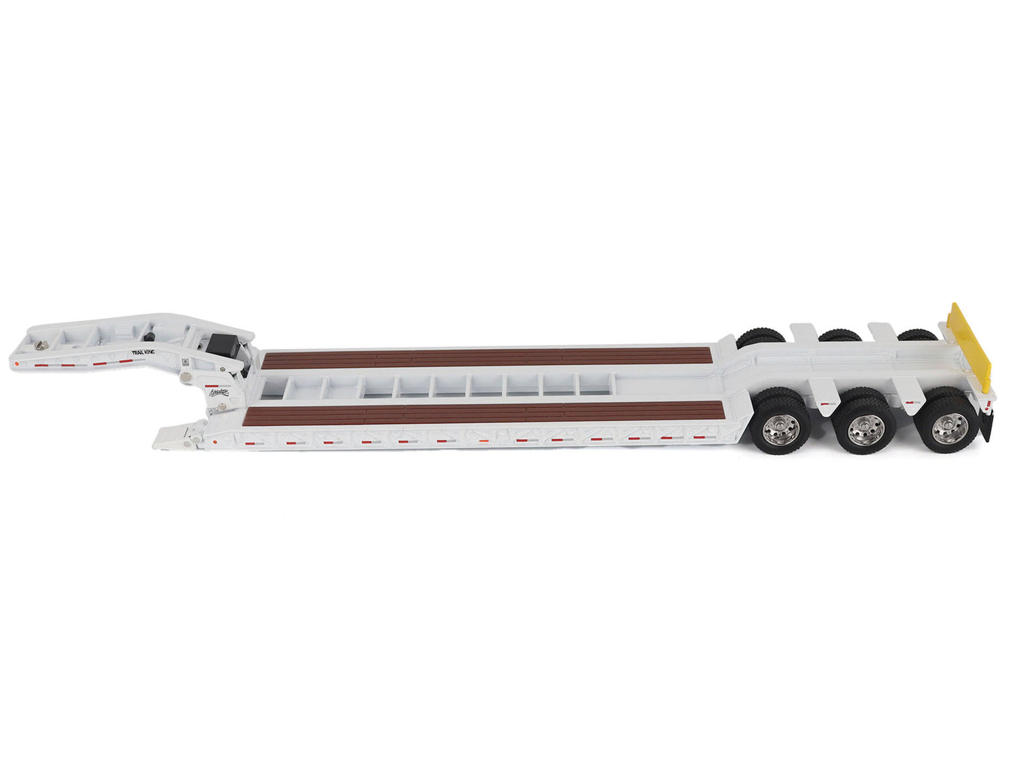 Trail King TK120 Hydraulic Detachable Gooseneck Lowboy Trailer White (Regular Version) "Transport Series" 1/50 Diecast Model by Masters <h2>Trail Masters</h2> <p>High-quality car perfect for collector