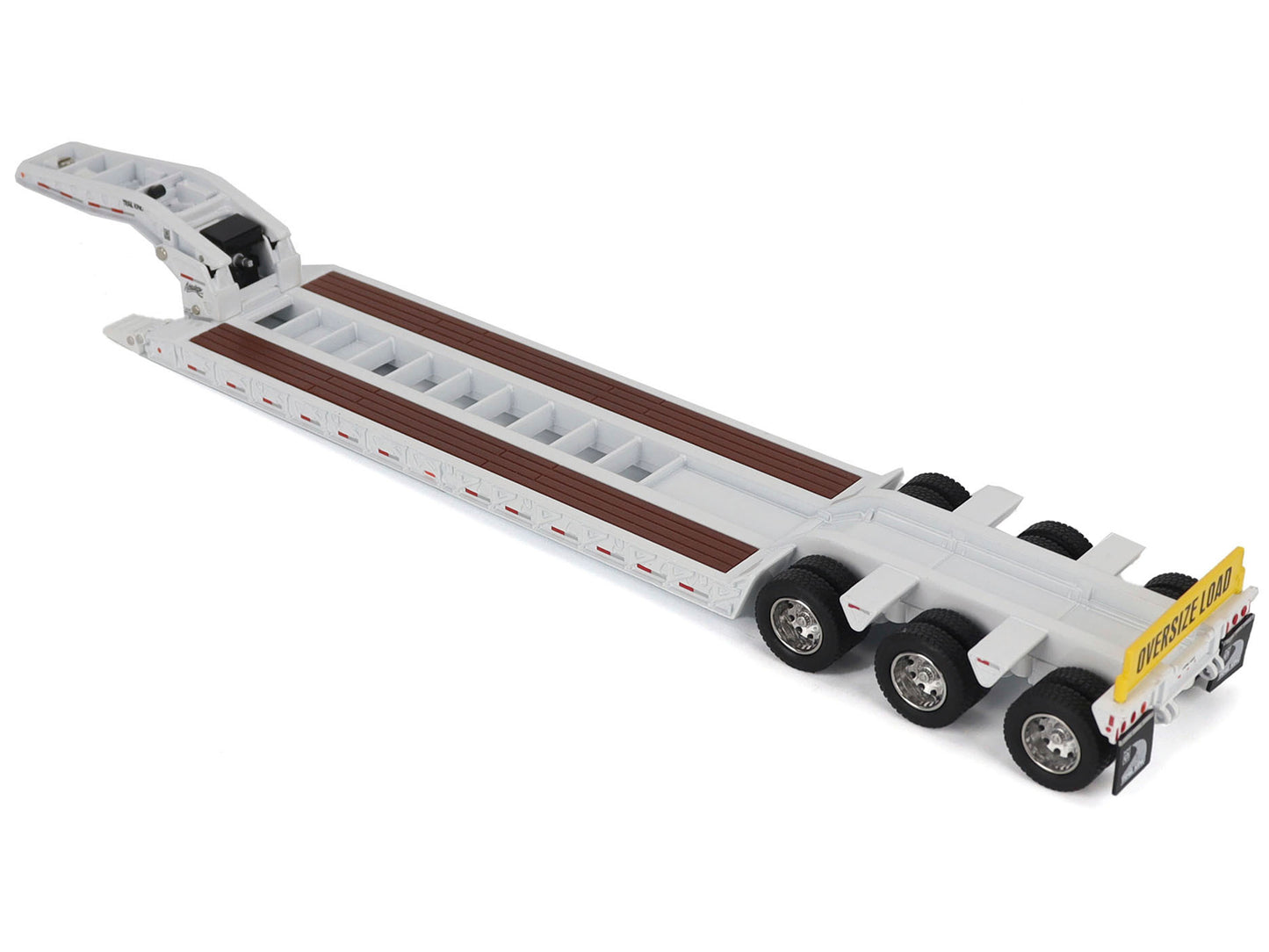 Trail King TK120 Hydraulic Detachable Gooseneck Lowboy Trailer White (Regular Version) "Transport Series" 1/50 Diecast Model by Masters <h2>Trail Masters</h2> <p>High-quality car perfect for collector