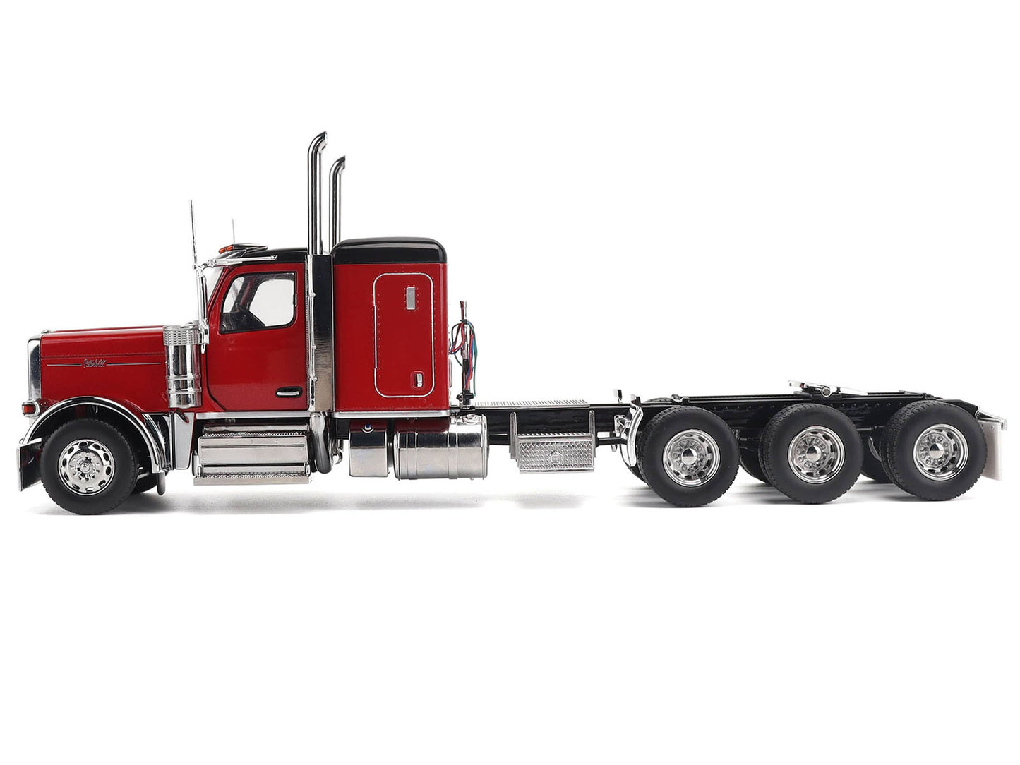 Peterbilt 589 Tridem-Axle Legendary Package Truck Tractor with 58" Sleeper Red "Transport Series" 1/32 Diecast Model by Masters <h2>Peterbilt Masters</h2> <p>High-quality car perfect for collectors an