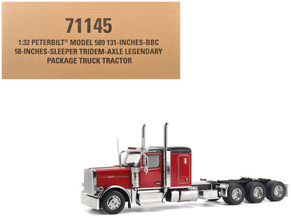 Peterbilt 589 Tridem-Axle Legendary Package Truck Tractor with 58" Sleeper Red "Transport Series" 1/32 Diecast Model by Masters <h2>Peterbilt Masters</h2> <p>High-quality car perfect for collectors an