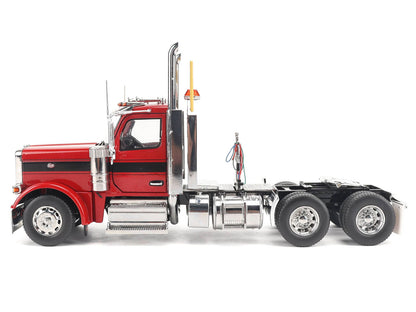 Peterbilt 589 Tandem-Axle Truck Tractor with Day Cab Legendary Red "Transport Series" 1/32 Diecast Model by Masters <h2>Peterbilt Masters</h2> <p>High-quality car perfect for collectors and enthusiast
