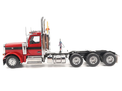 Peterbilt 589 Tridem-Axle Truck Tractor with Day Cab Legendary Red "Transport Series" 1/32 Diecast Model by Masters <h2>Peterbilt Masters</h2> <p>High-quality car perfect for collectors and enthusiast