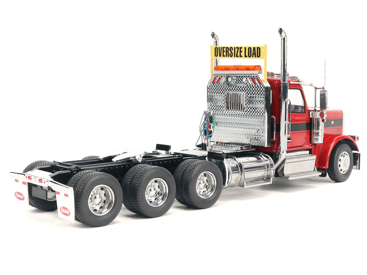 Peterbilt 589 Tridem-Axle Truck Tractor with Day Cab Legendary Red "Transport Series" 1/32 Diecast Model by Masters <h2>Peterbilt Masters</h2> <p>High-quality car perfect for collectors and enthusiast