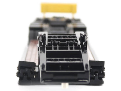 Trail King TK170 Hydraulic Detachable Gooseneck Lowboy Trailer Black with Jeep and Booster "Transport Series" 1/64 T&y Diecast Model by T&y Diecast Masters